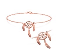 Dream Cather Shaped Anklets ANK-192-RO-GP